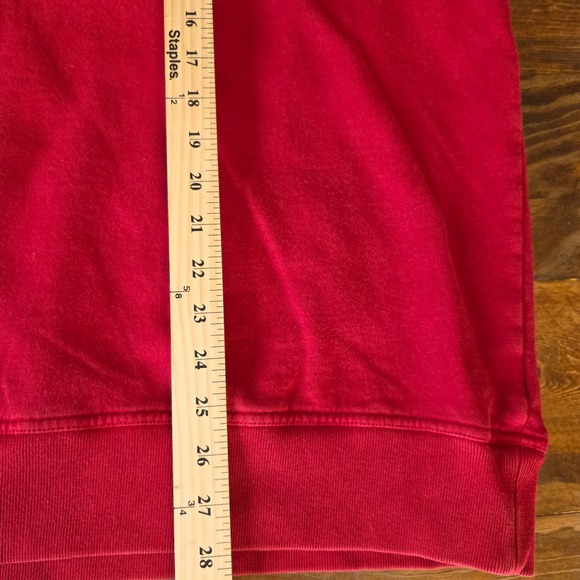 Tommy Hilfiger Red Crewneck Sweatshirt Spell Out Logo Men's XXL - Picture 3 of 6